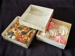 Упаковка для пирожных, пряников, зефиров, мармеладов, сладостей 120*120*30 1845 - фото 4729