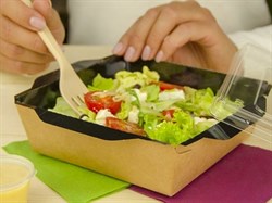 Контейнеры для салатов и горячих блюд с ламинацией (OPSALAD) blak 500 мл 2085 - фото 5312