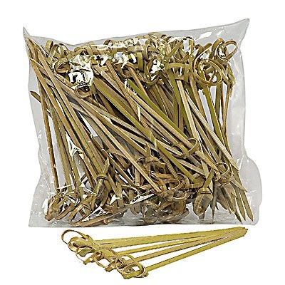 Пики бамбуковые "Узелок" 11см/100 шт. 2449