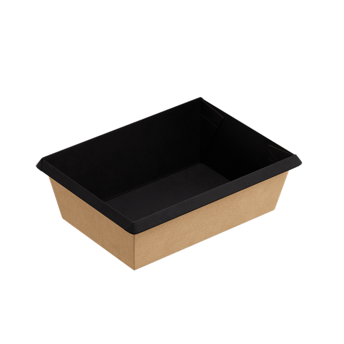 Бумажный контейнер OneClick 400 мл Черный ТЕРМА 2199