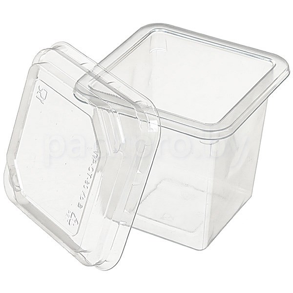 Контейнер для пирожного и десерта  ПР-СТ 80х75 (ПЭТ) 2317