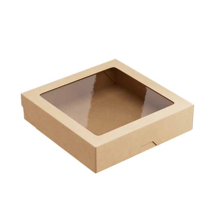 Бумажный контейнер OneBox 1500 мл Крафт 2209