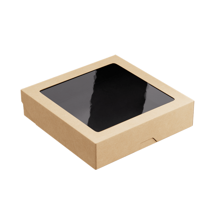 Бумажный контейнер OneBox 1500 мл Черный 2254