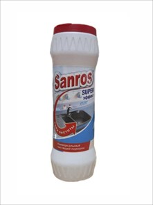 Универсальный абразивный чистящий порошок Sanros супер эффект 450 гр. 2365