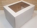 Тортница 400x300x250 мм.с окном "Эконом" белая 1722 - фото 5849