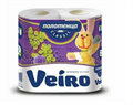 Полотенца бумажные в рулоне " Veiro Classic " 2 слойные 2 шт. белые целлюлоза ( 12 уп. / пачке.) 2380 - фото 6932