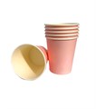 Стакан бумажный одноразовый " Пудра" внутри белый 250 мл. 2423